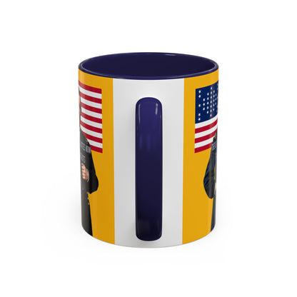 "Traitors and Patriots" Ulysses Grant Yellow Accent Mug by theGreenDragonTavern.shop