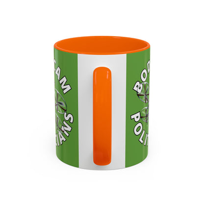 Bodycam the Politicians Drone Green Accent Mug by theGreenDragonTavern.shop