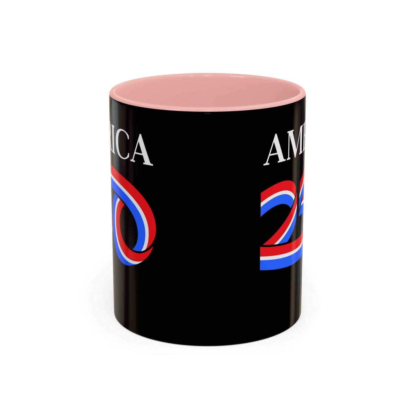 America 250 Black Accent Mug by theGreenDragonTavern.shop