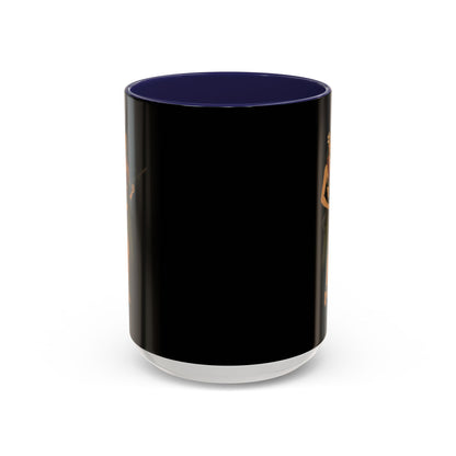 Hula Girl Packin' Heat Black Accent Mug by theGreenDragonTavern.shop