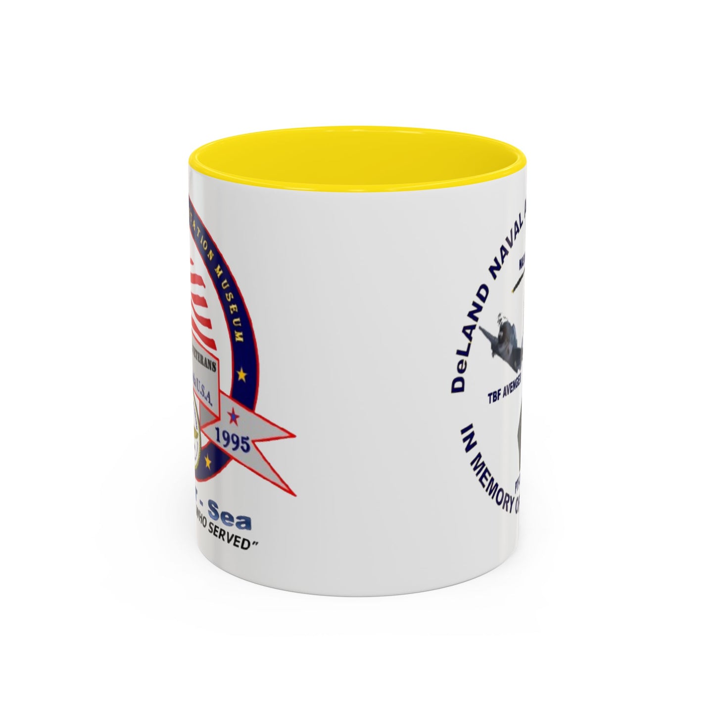 DNASM 2-sided, Founding & Student Art White Accent Mug by theGreenDragonTavern.shop