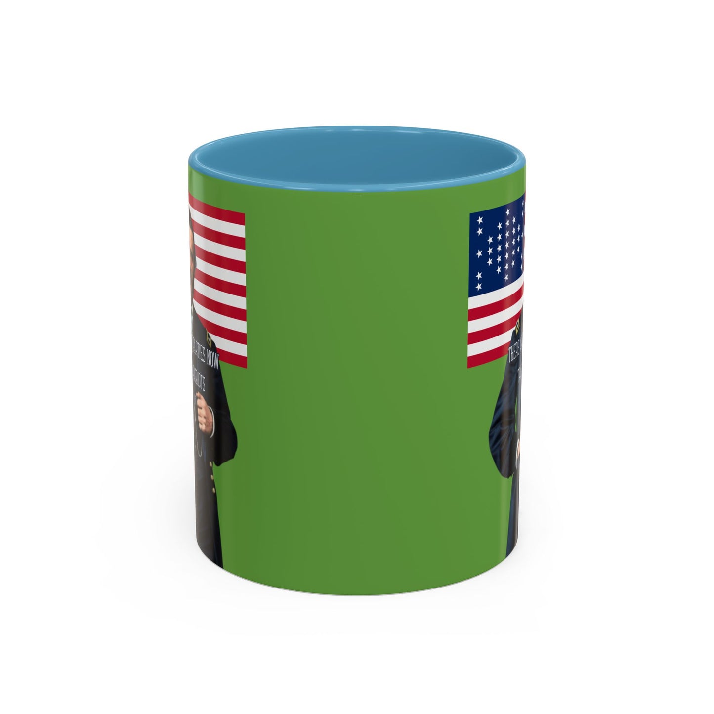 "Traitors and Patriots" Ulysses Grant Green Accent Mug by theGreenDragonTavern.shop