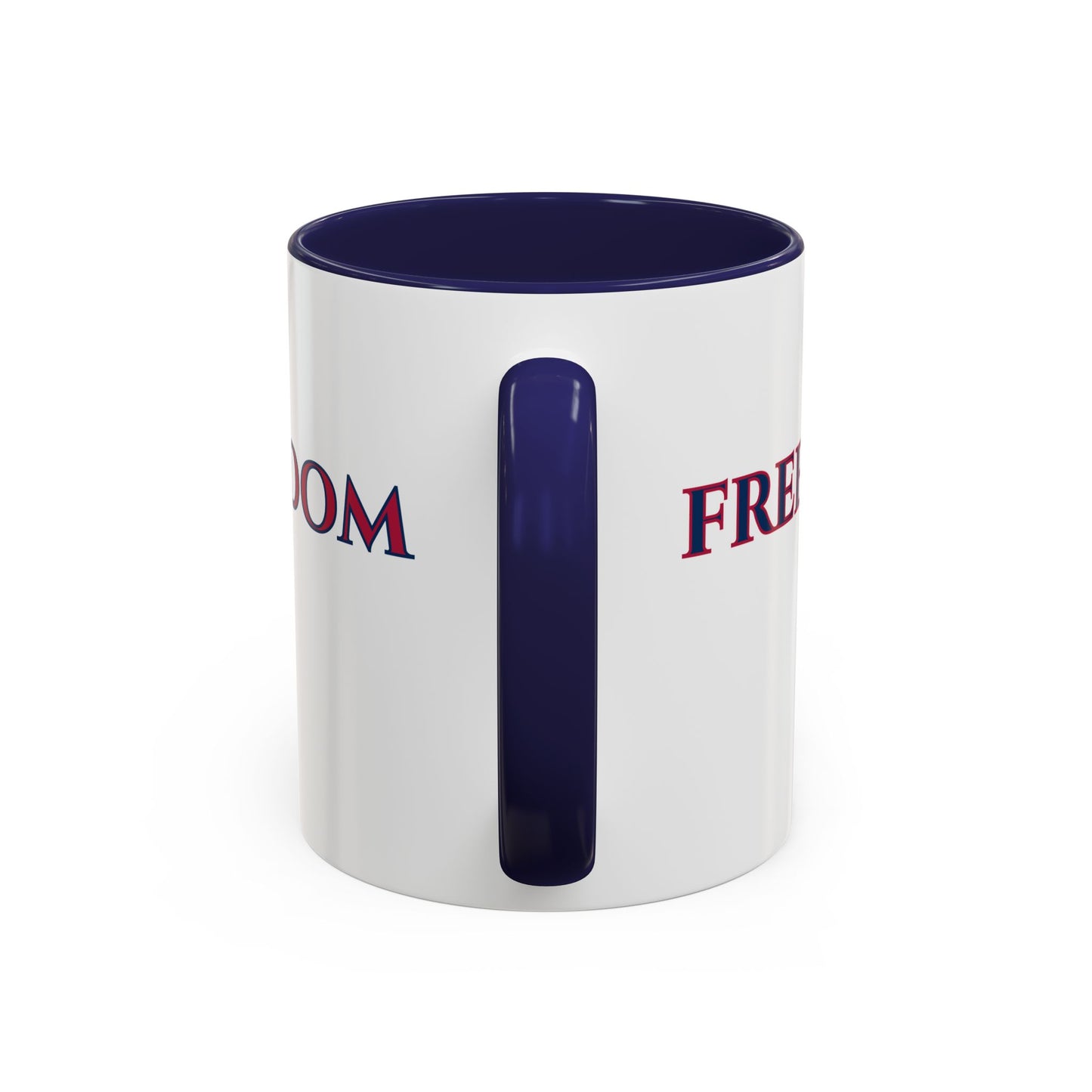 Freedom, White Accent Mug by theGreenDragonTavern.shop