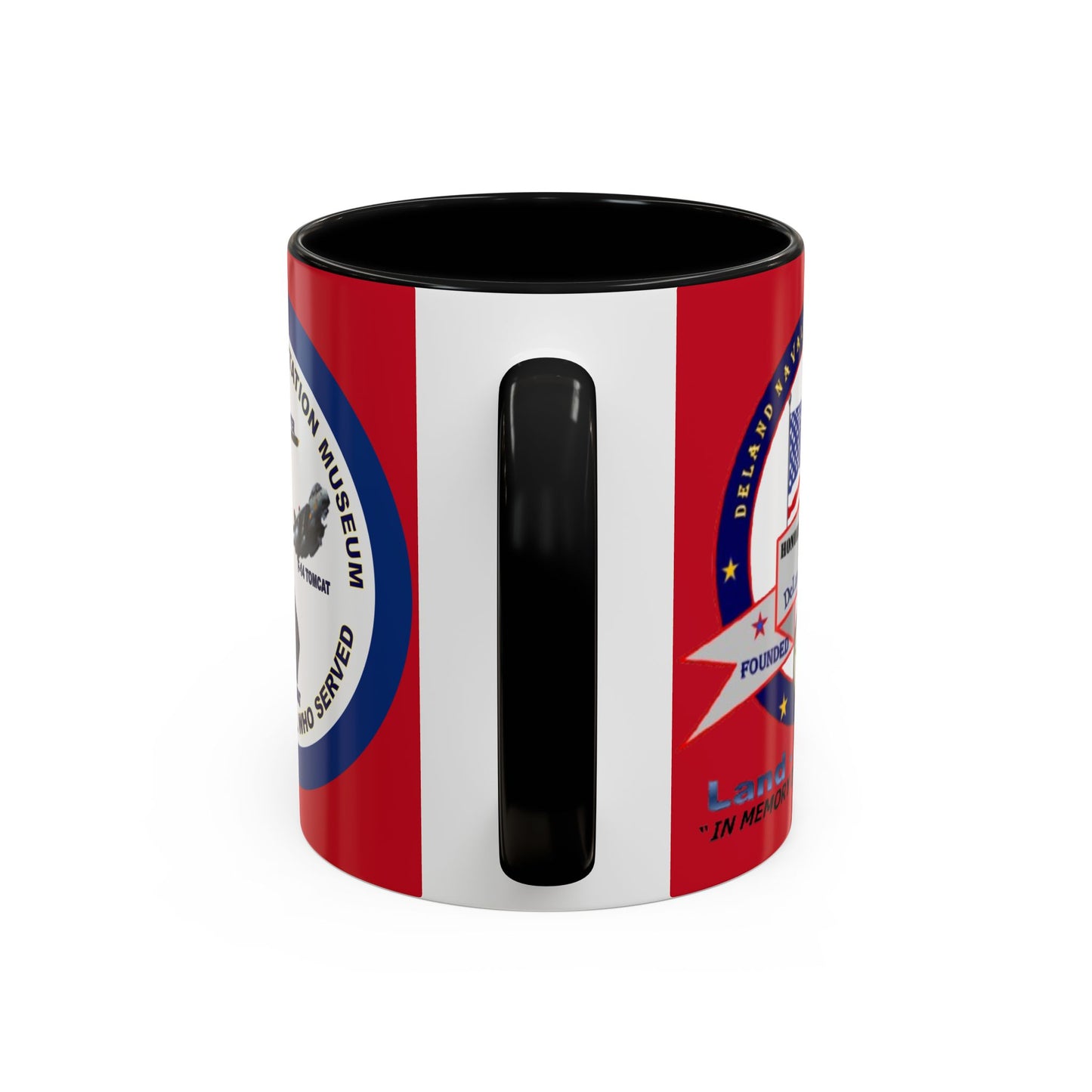 DNASM 2-sided, Founding & Student Art w/Navy Ring Red Accent Mug by theGreenDragonTavern.shop