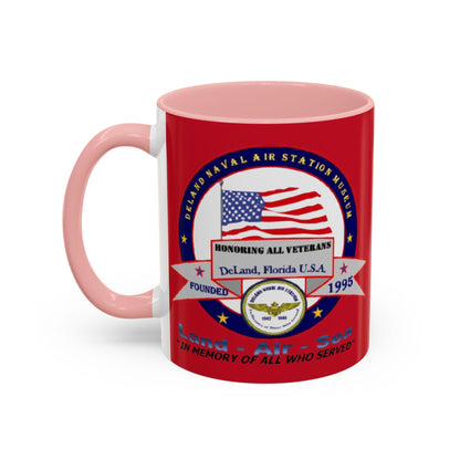 DNASM 2-sided, Founding & Student Art w/WhiteBG Red Accent Mug by theGreenDragonTavern.shop