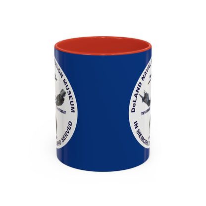 DNASM Student Art Blue Accent Mug by theGreenDragonTavern.shop