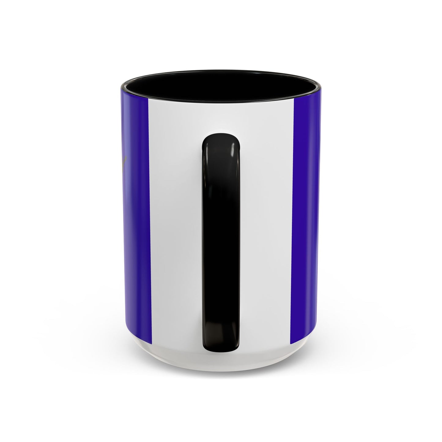 Hula Girl Packin' Heat Dark Purple Accent Mug by theGreenDragonTavern.shop