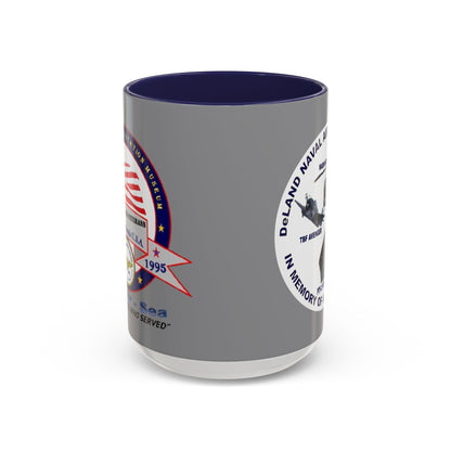 DNASM 2-sided, Founding & Student Art w/WhiteBG Grey Accent Mug by theGreenDragonTavern.shop