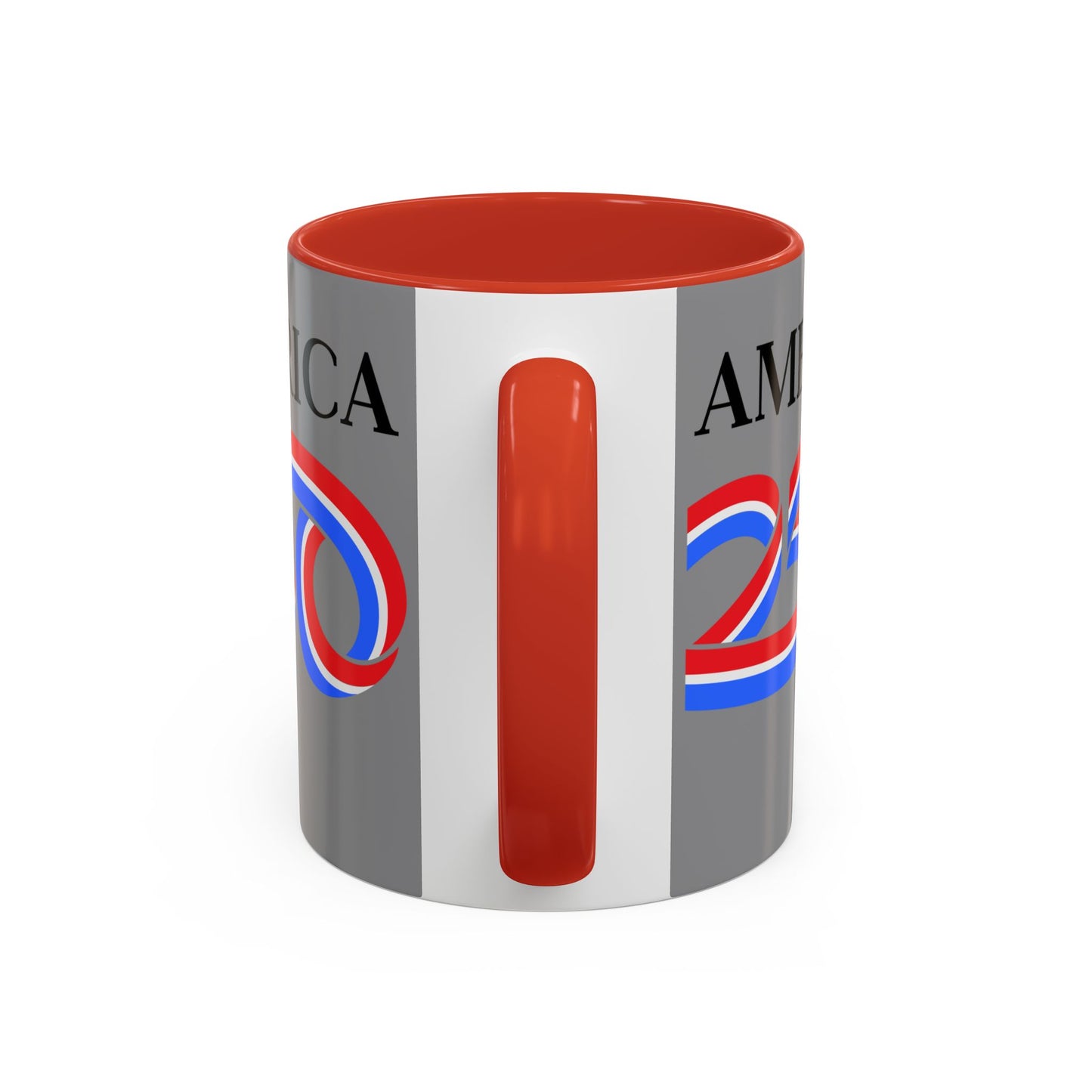 America 250 Grey Accent Mug by theGreenDragonTavern.shop
