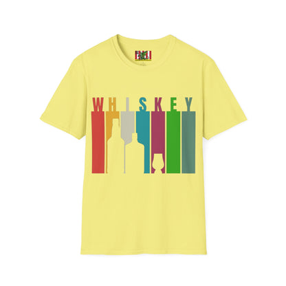 Whiskey spelled with an 'e' Light colors Unisex T-Shirt by theGreenDragonTavern.shop
