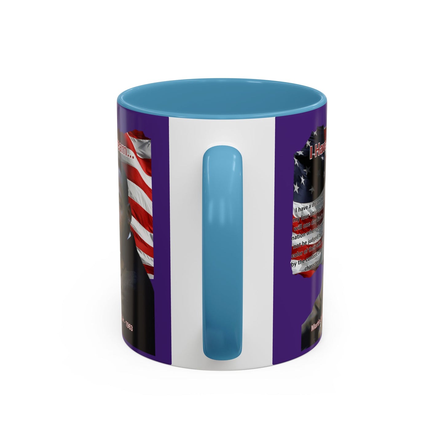 "I Have a Dream" MLKJr Purple Accent Mug by theGreenDragonTavern.shop