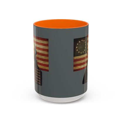 Washington's Earnest Prayer Grey Accent Mug by theGreenDragonTavern.shop