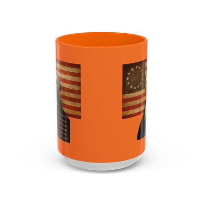 Washington's Earnest Prayer Orange Accent Mug by theGreenDragonTavern.shop