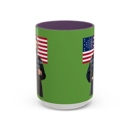 "Traitors and Patriots" Ulysses Grant Green Accent Mug by theGreenDragonTavern.shop