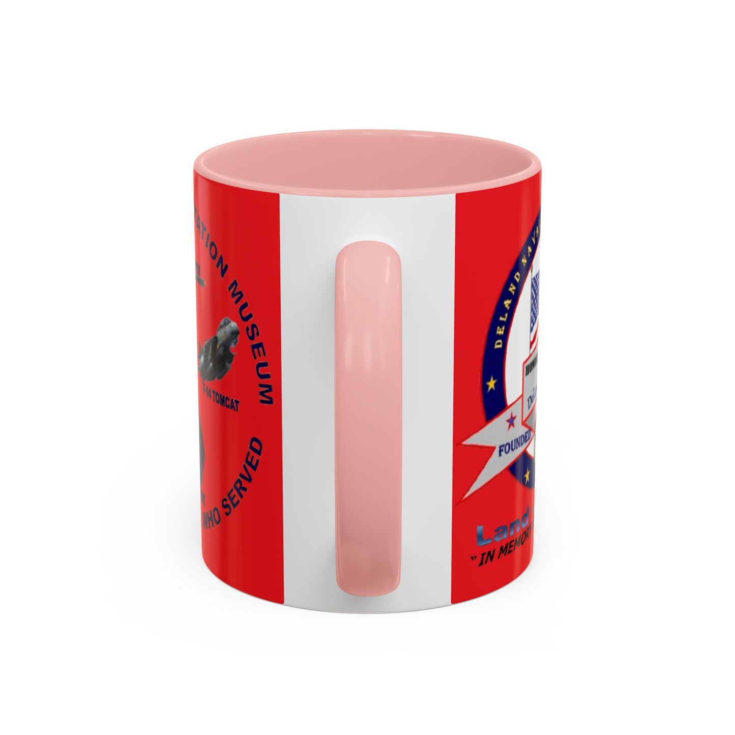 DNASM 2-sided, Founding & Student Art Red Accent Mug by theGreenDragonTavern.shop