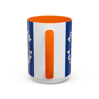 Bodycam the Politicians Drone Dark Blue Accent Mug by theGreenDragonTavern.shop
