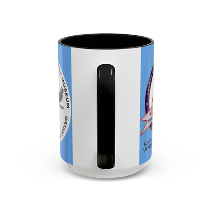 DNASM 2-sided, Founding & Student Art w/WhiteBG Light Blue Accent Mug by theGreenDragonTavern.shop
