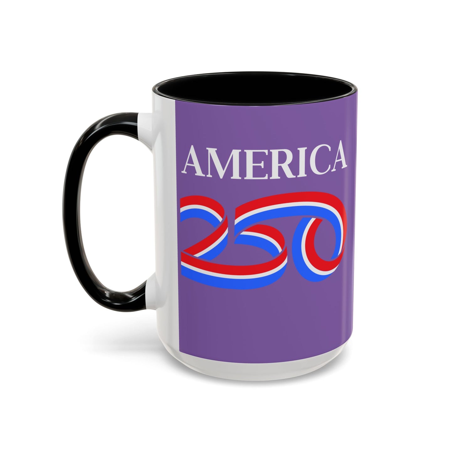 America 250 Light Purple Accent Mug by theGreenDragonTavern.shop