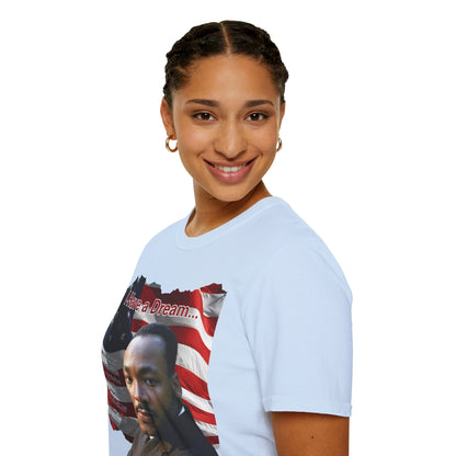"I Have a Dream" MLKJr Light colors Unisex T-Shirt by theGreenDragonTavern.shop