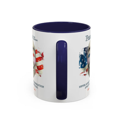 Ronald Reagan Freedom Vendetta White Accent Mug by theGreenDragonTavern.shop