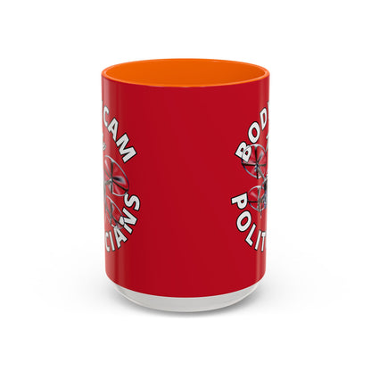 Bodycam the Politicians Drone Red Accent Mug by theGreenDragonTavern.shop