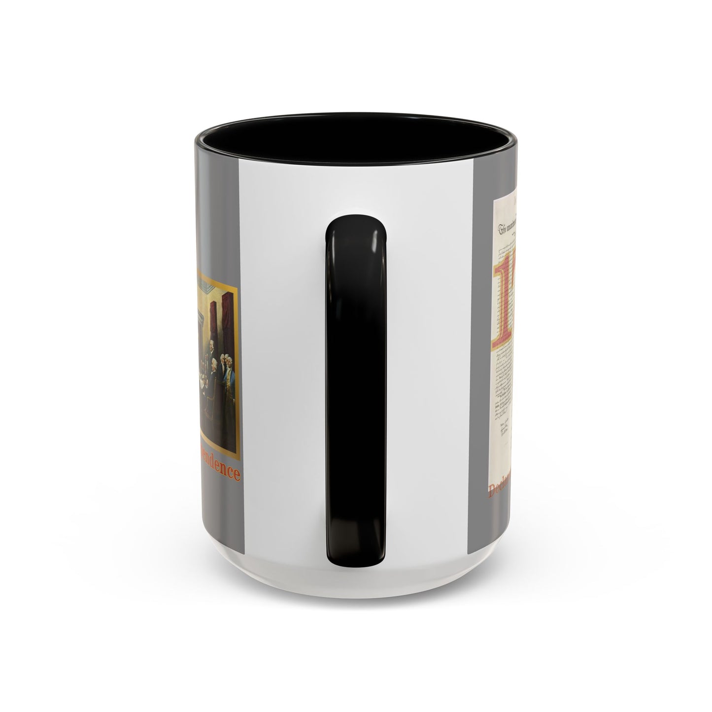 Declaration of Independence Grey Accent Mug by theGreenDragonTavern.shop