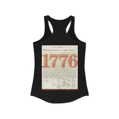 Declaration of Independence Women's Racerback Tank Top by theGreenDragonTavern.shop
