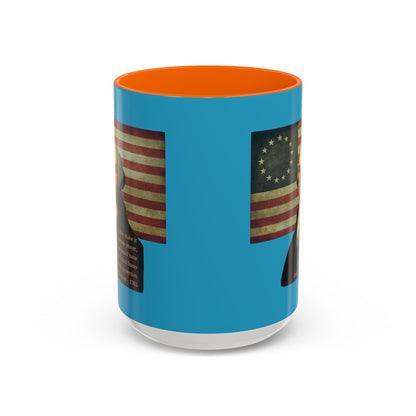 Washington's Earnest Prayer Turquoise Accent Mug by theGreenDragonTavern.shop