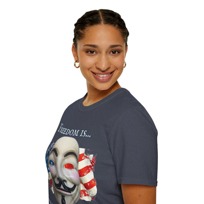 Ronald Reagan Freedom Vendetta Dark colors Unisex T-Shirt by theGreenDragonTavern.shop