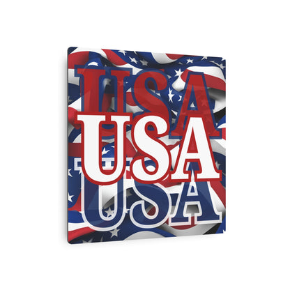 USA! USA! USA White Center Metal Art Sign by theGreenDragonTavern.shop