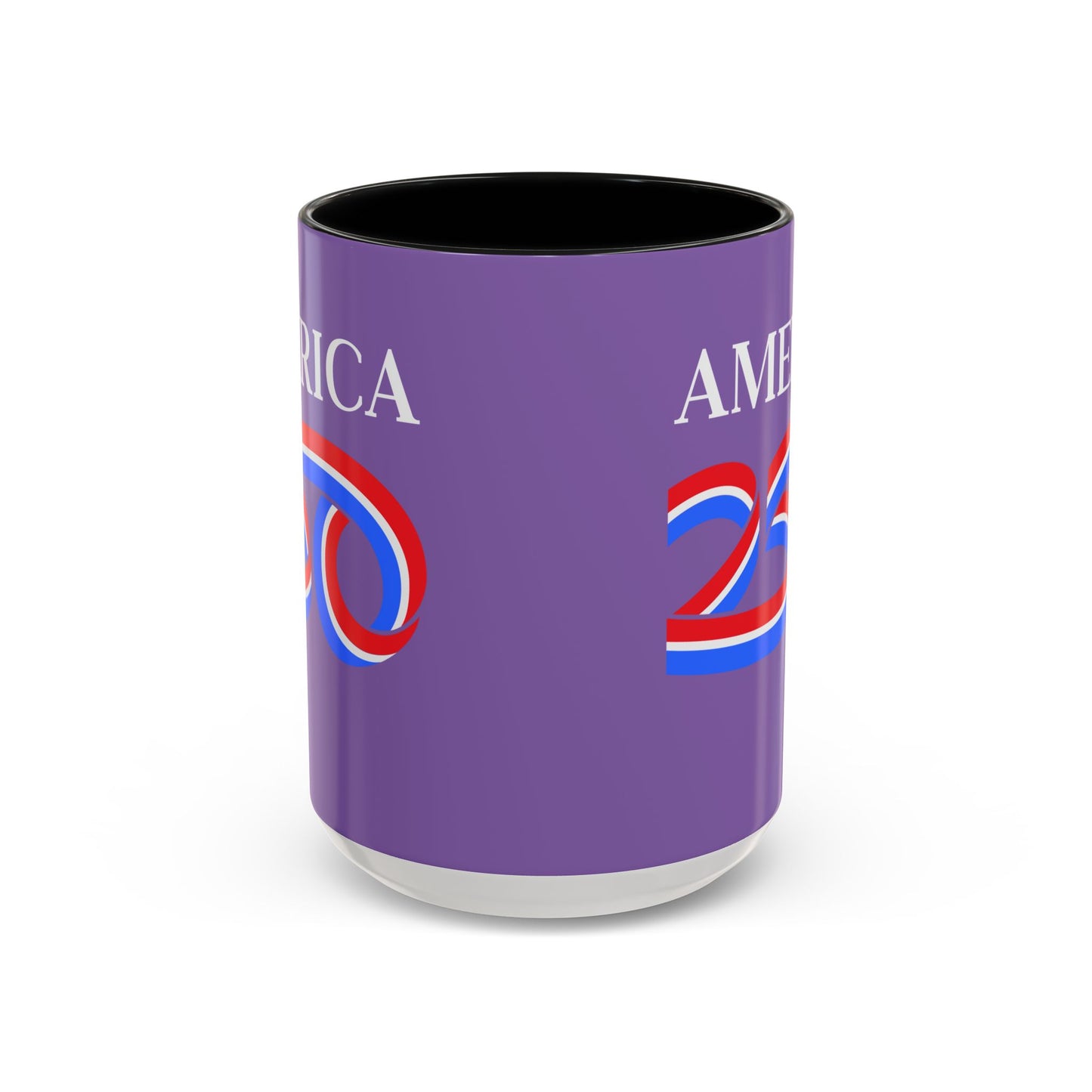 America 250 Light Purple Accent Mug by theGreenDragonTavern.shop
