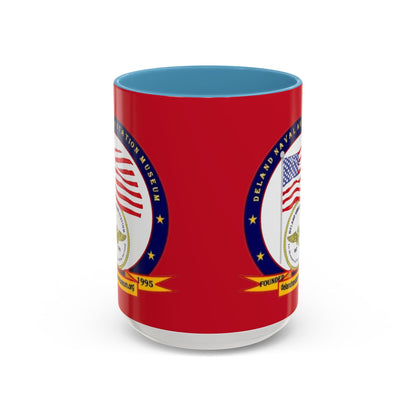 DeLand Naval Air Station Museum Red Accent Mug by theGreenDragonTavern.shop
