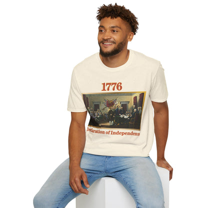 Declaration of Independence Light colors Unisex T-Shirt by theGreenDragonTavern.shop