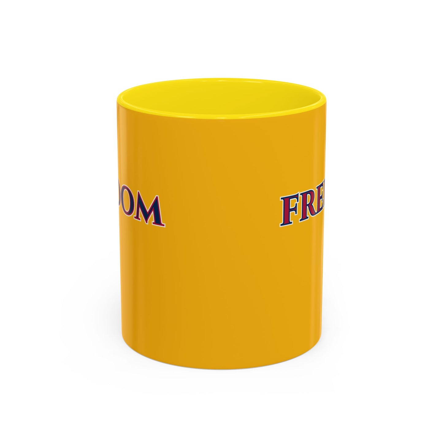Freedom, Yellow Accent Mug by theGreenDragonTavern.shop