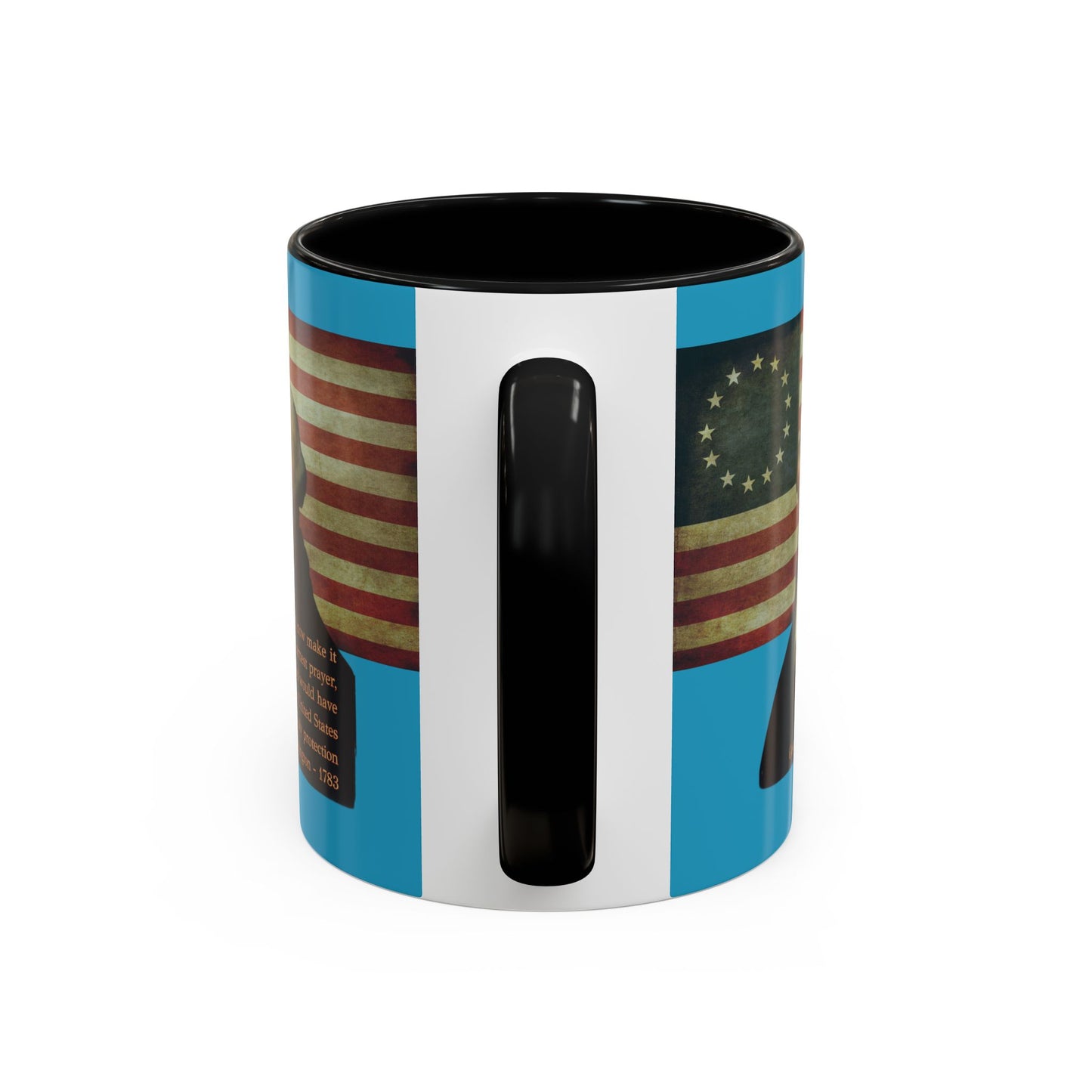Washington's Earnest Prayer Turquoise Accent Mug by theGreenDragonTavern.shop