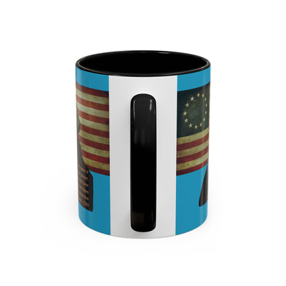 Washington's Earnest Prayer Turquoise Accent Mug by theGreenDragonTavern.shop
