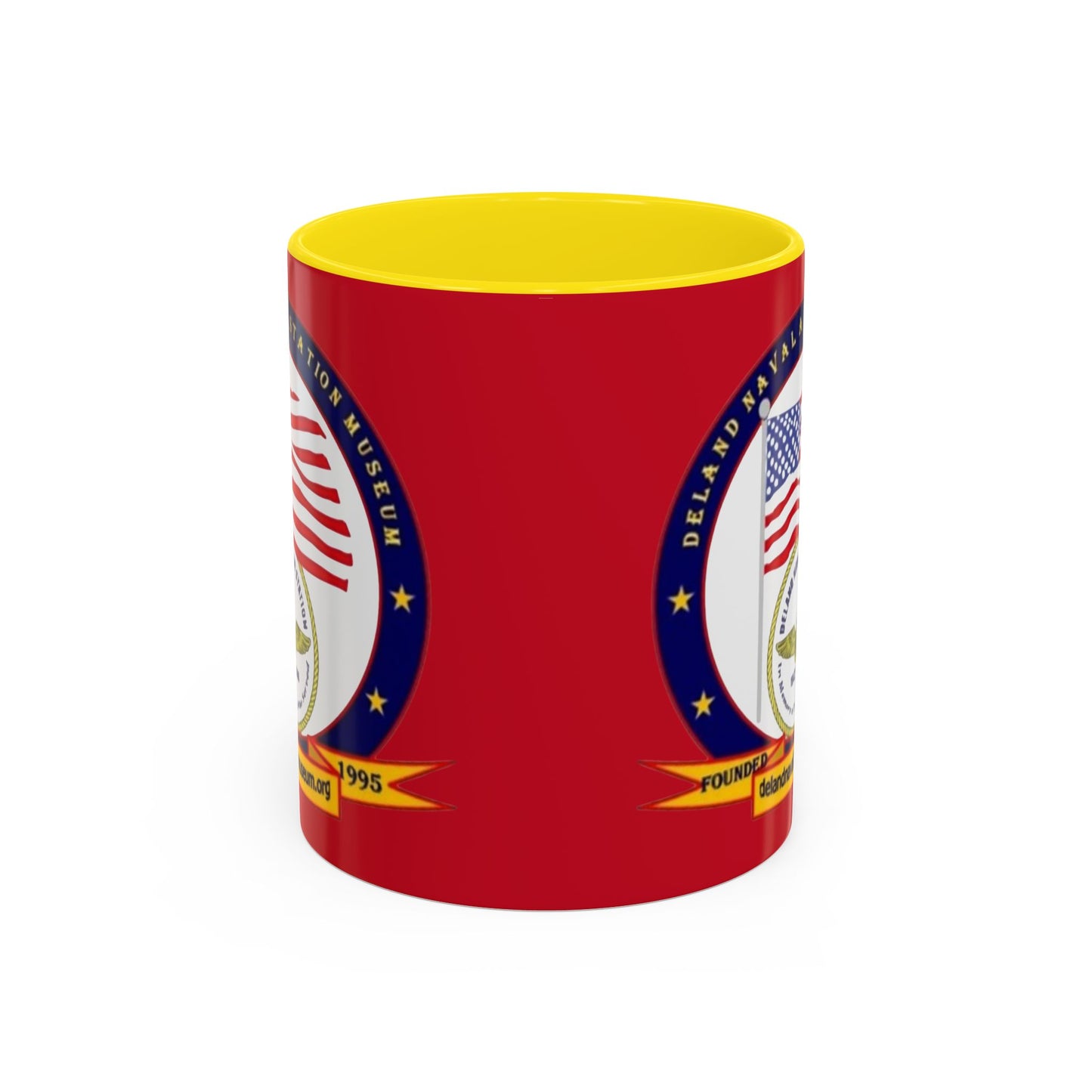 DeLand Naval Air Station Museum Red Accent Mug by theGreenDragonTavern.shop