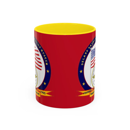 DeLand Naval Air Station Museum Red Accent Mug by theGreenDragonTavern.shop