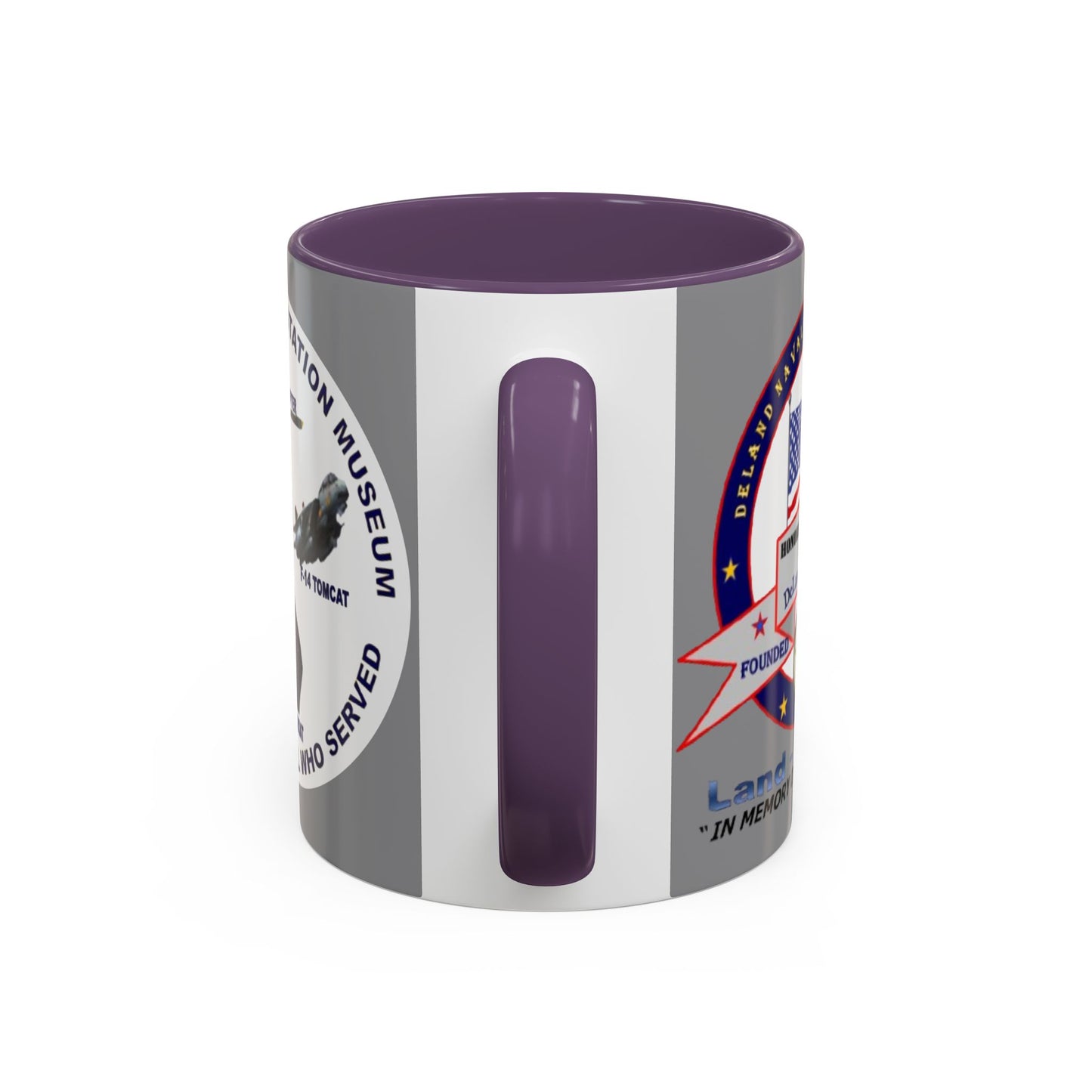 DNASM 2-sided, Founding & Student Art w/WhiteBG Grey Accent Mug by theGreenDragonTavern.shop
