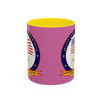 DeLand Naval Air Station Museum Pink Accent Mug by theGreenDragonTavern.shop