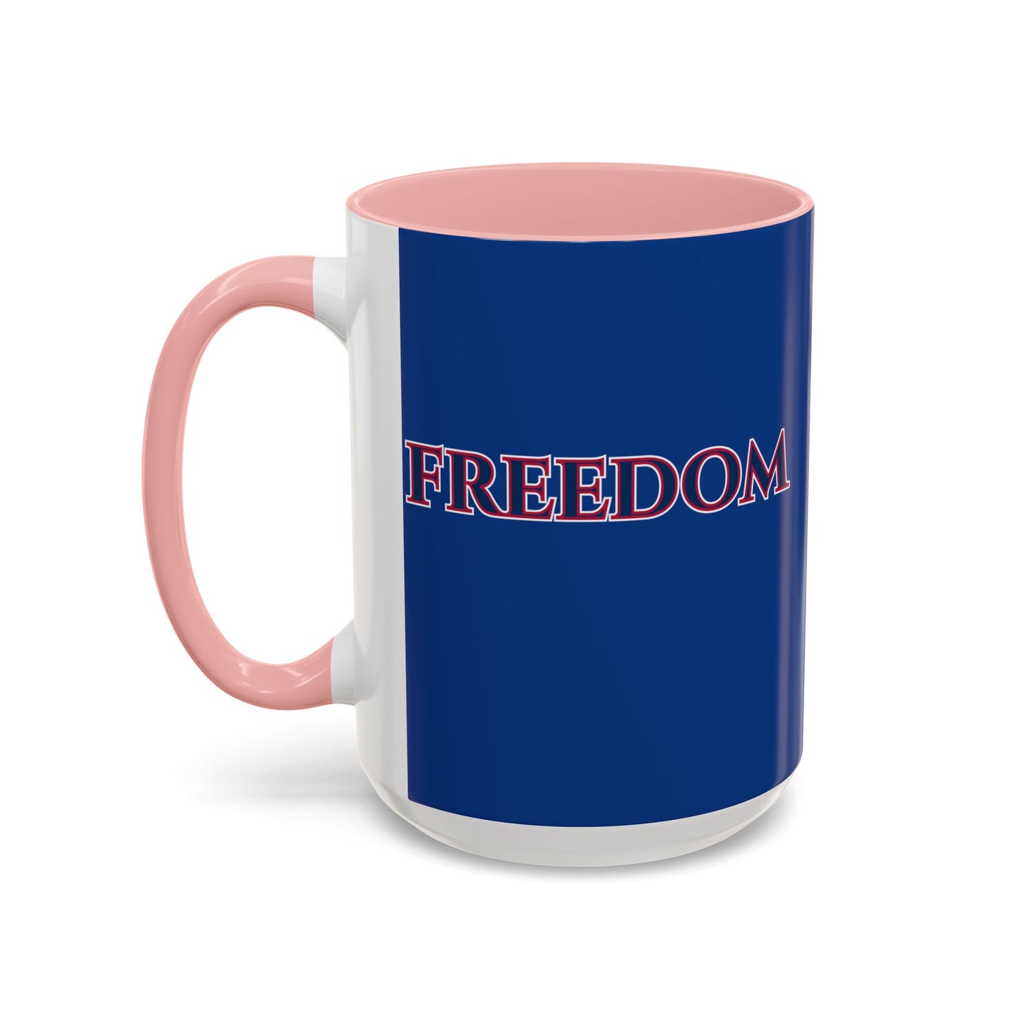 Freedom, Dark Blue Accent Mug by theGreenDragonTavern.shop
