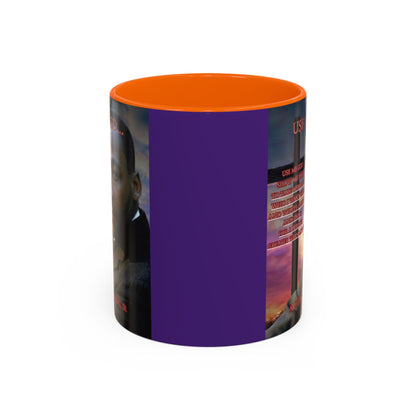 Use Me God, MLK Jr Purple Accent Mug by theGreenDragonTavern.shop