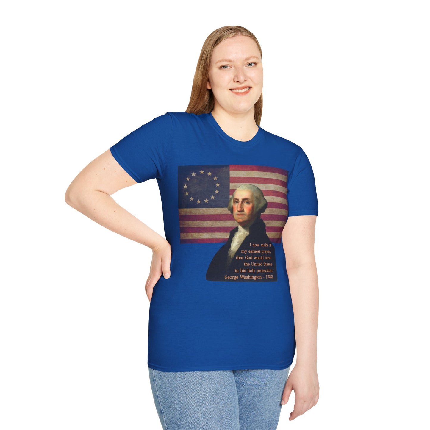 Washington's Earnest Prayer Dark colors Unisex T-Shirt by theGreenDragonTavern.shop