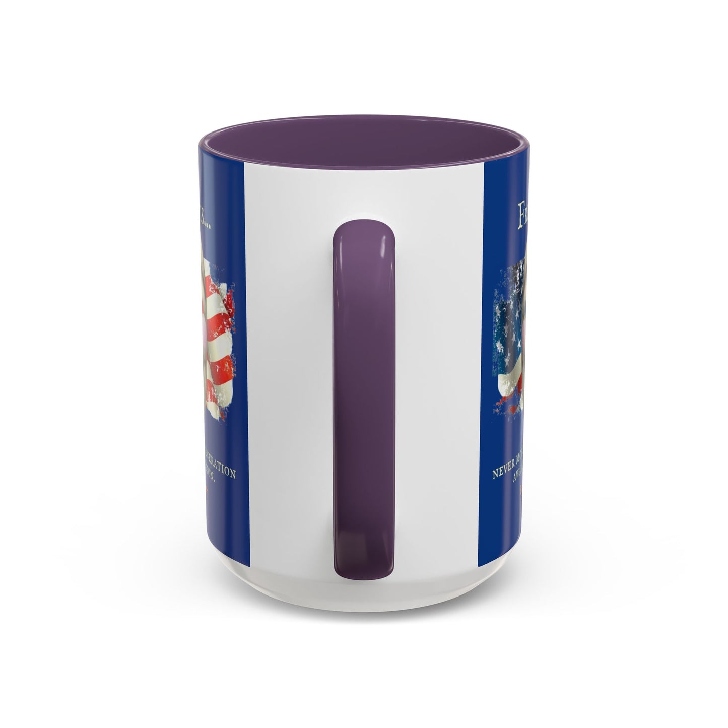Ronald Reagan Freedom Vendetta Blue Accent Mug by theGreenDragonTavern.shop