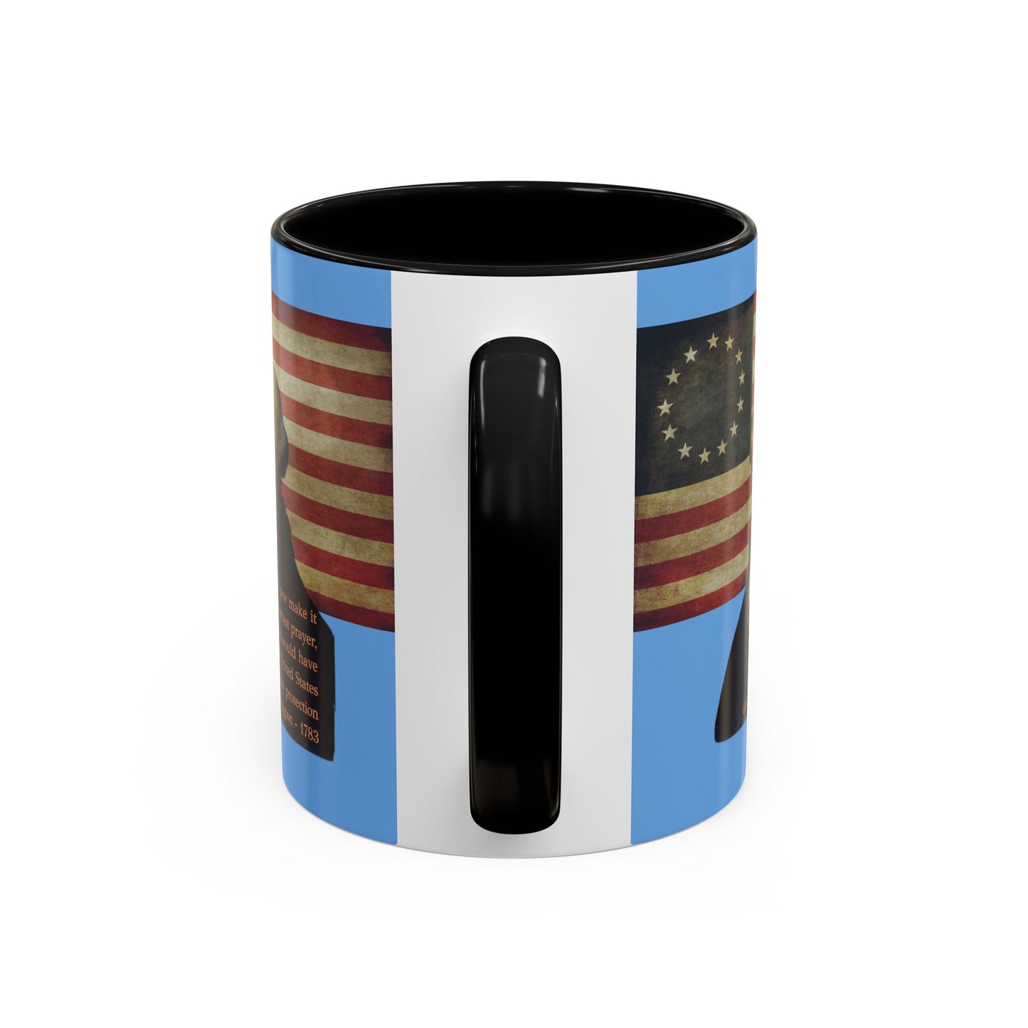 Washington's Earnest Prayer Light Blue Accent Mug by theGreenDragonTavern.shop