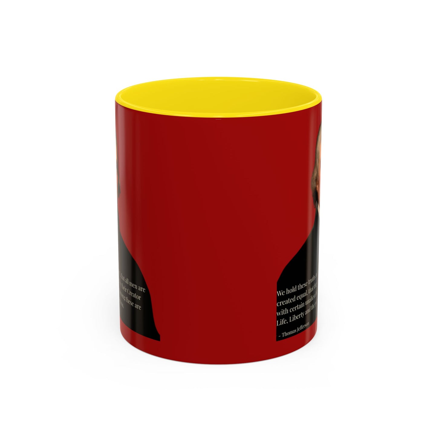 We hold these truths to be self-evident Red Accent Mug by theGreenDragonTavern.shop
