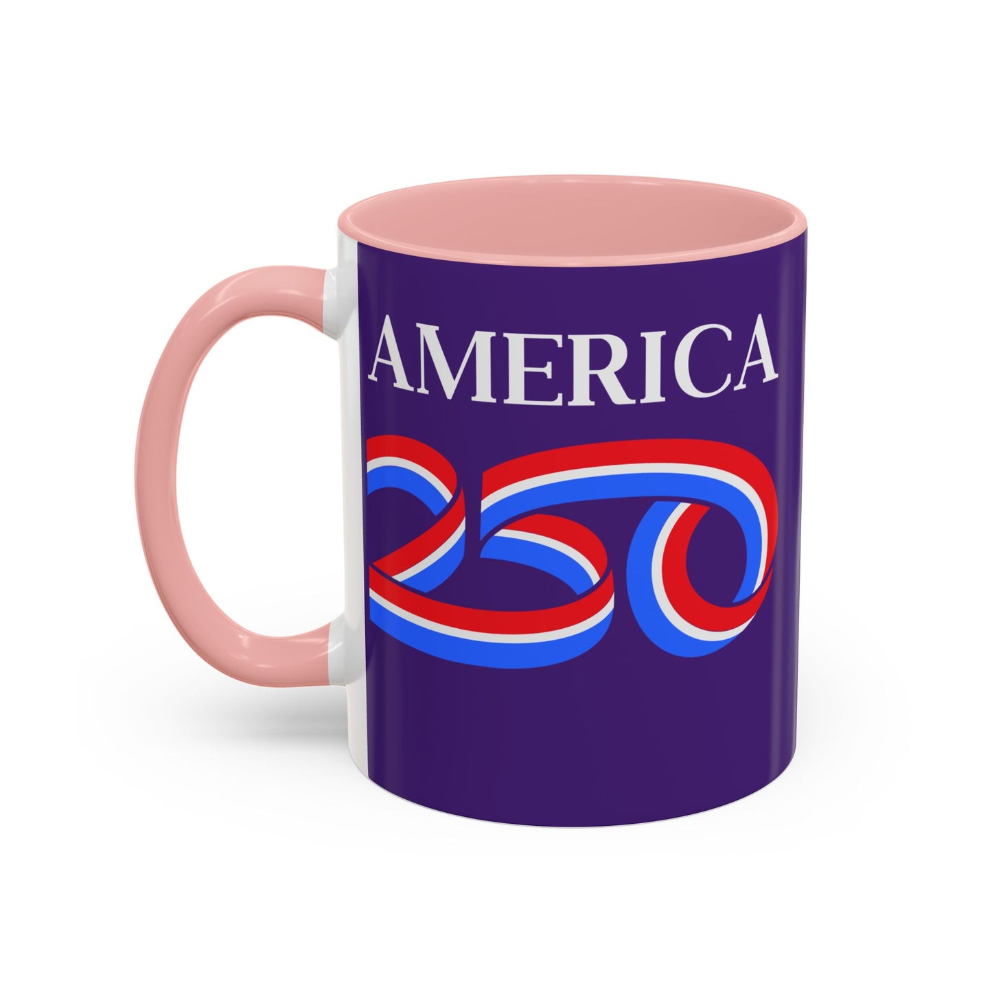 America 250 Dark Purple Accent Mug by theGreenDragonTavern.shop
