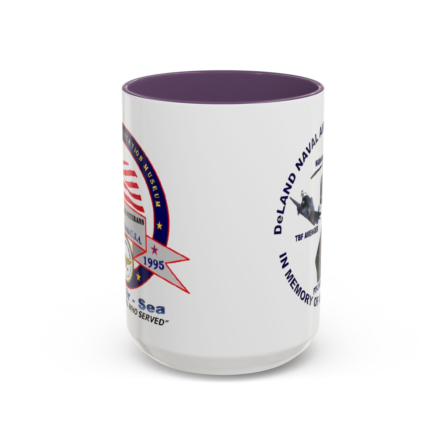 DNASM 2-sided, Founding & Student Art White Accent Mug by theGreenDragonTavern.shop