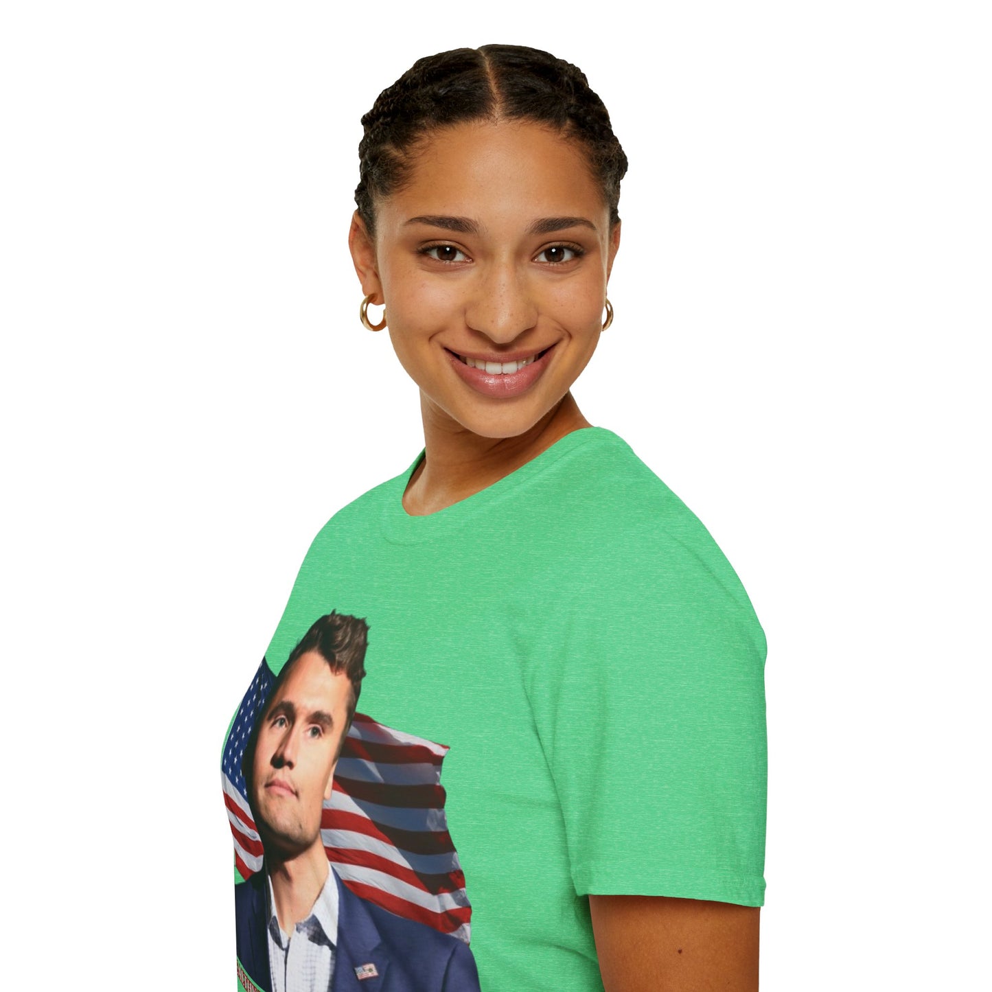 Charlie Kirk, Healthy Debate Dark colors Unisex T-Shirt by theGreenDragonTavern.shop