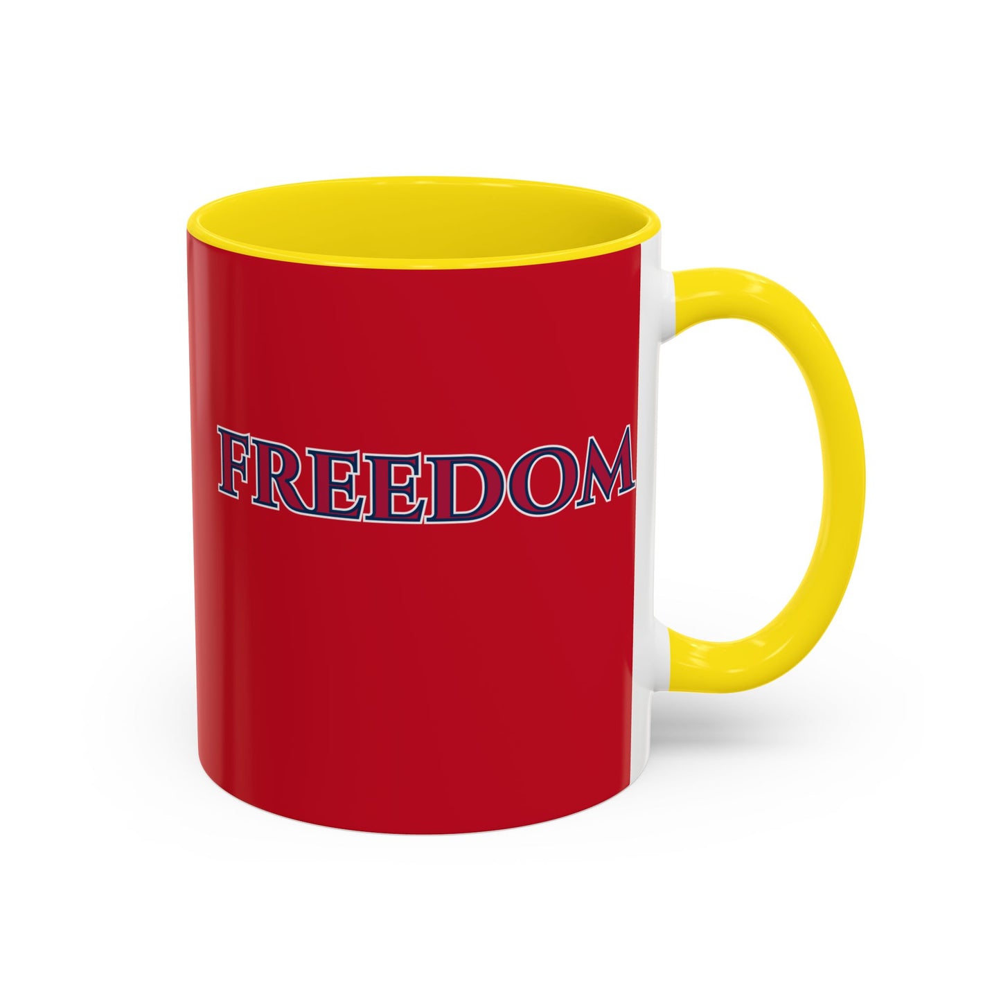 Freedom, Red Accent Mug by theGreenDragonTavern.shop